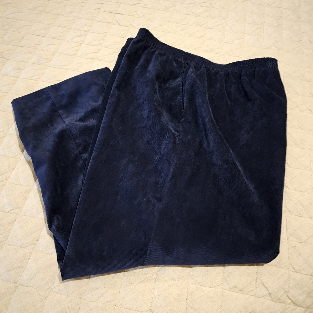 Blue corduroy pants